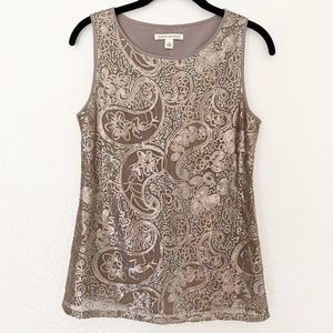 Banana Republic Sequin Sleeveless Top